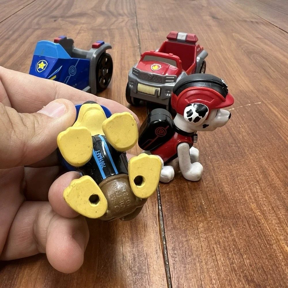 PAW Patrol Chase Motorcycle Marshall Fire ATV Figure Vehicle Toy Lot
